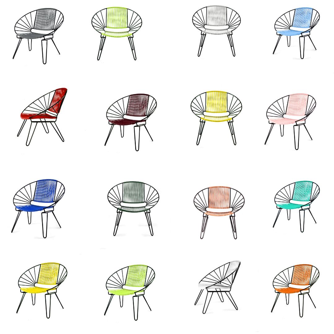 Fauteuil Coba en couleur